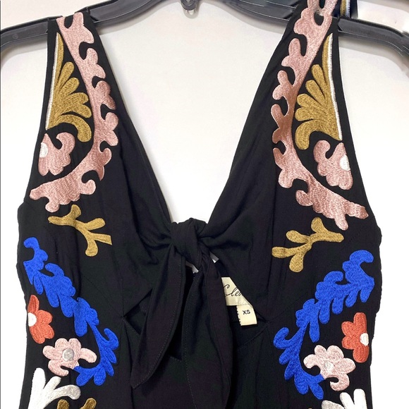 Cleobella Edenia Embroidered Midi Tied Front Dress - Picture 4 of 13